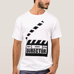 Personalised Movie Director Clapboard Gift T-Shirt