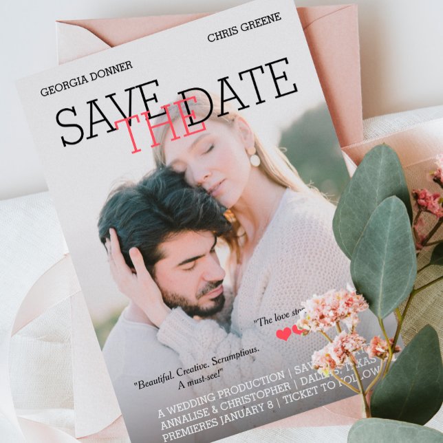 Personalised Movie Poster Save the Date (Creator Uploaded)