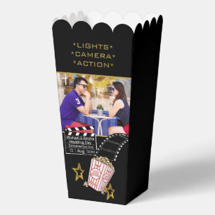 Personalised Movie Star Custom Photo Cinema Theme Favour Box