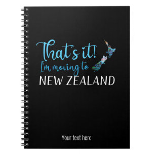 PERSONALISED MOVING TO NEW ZEALAND NOTEBOOK