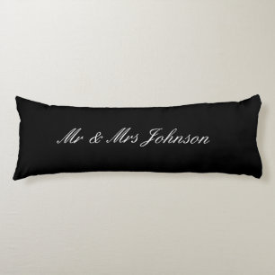 Personalised Mr and Mrs body pillow for newly weds