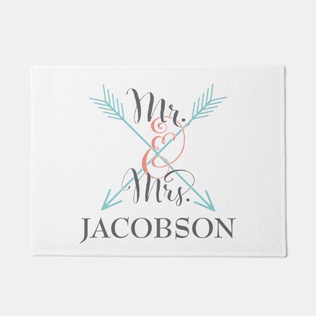 Personalised Mr. and Mrs. Doormat (Front)