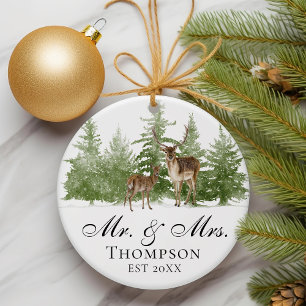 Personalised Mr And Mrs Husband and Wife Custom Ornament