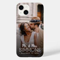 Personalised Mr. and Mrs. Monogram Wedding Photo