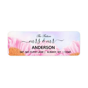 Personalised Mr and Mrs Wedding Return Address