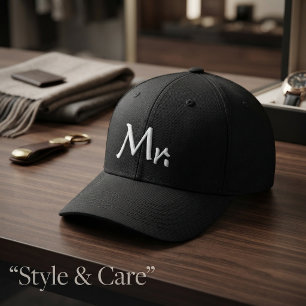Personalised Mr Baseball Cap – Embroidered Style