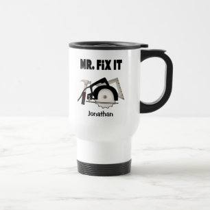 Personalised Mr Fix It Travel Mug