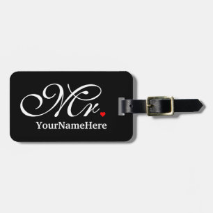 Personalised Mr. Husband Groom His Hers Newly Weds Luggage Tag