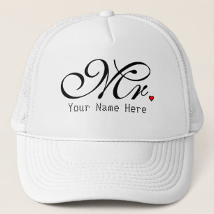 Personalised Mr. Husband Groom His Hers Newly Weds Trucker Hat
