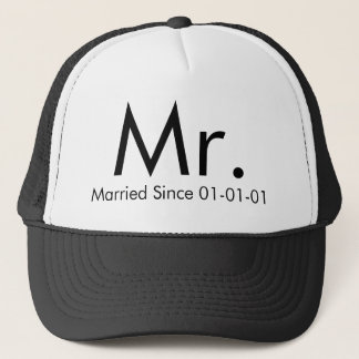Personalised Mr. Just Married Groom Hat