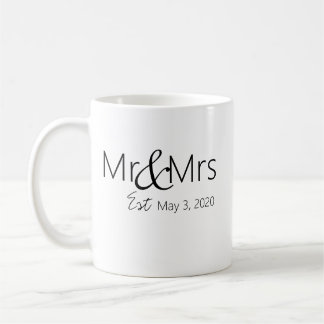 Personalised "Mr & Mrs" coffee mug