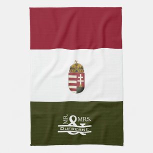 Personalised Mr & Mrs Hungarian Tea Towel