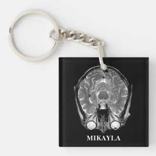 Personalised MRI Brain Scan Keychain