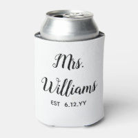 Personalised Mrs Est Your Date Bride Gift Custom 
