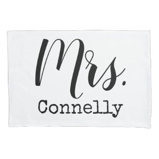 personalised Mrs. Pillowcase