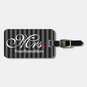 Personalised Mrs. Wife Bride His Hers Newly Weds Luggage Tag