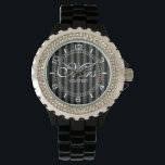 Personalised Mrs. Wife Bride His Hers Newly Weds Watch<br><div class="desc">A classic monogram for Mr. and Mrs. for newly weds established couples mum dad girlfriend or boyfriend. A perfect last minute fashion watch gift idea. Mr. and Mrs. Husband Wife His Hers Newly Weds on a custom gift to wear or to share. Embroidery designs you can easily personalise are available...</div>
