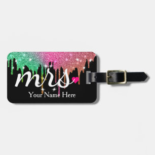 Personalised Mrs. Wife Bride Newly Weds Luggage Ta Luggage Tag