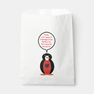 Personalised Ms. Penguin Albania Paper Favour Bags