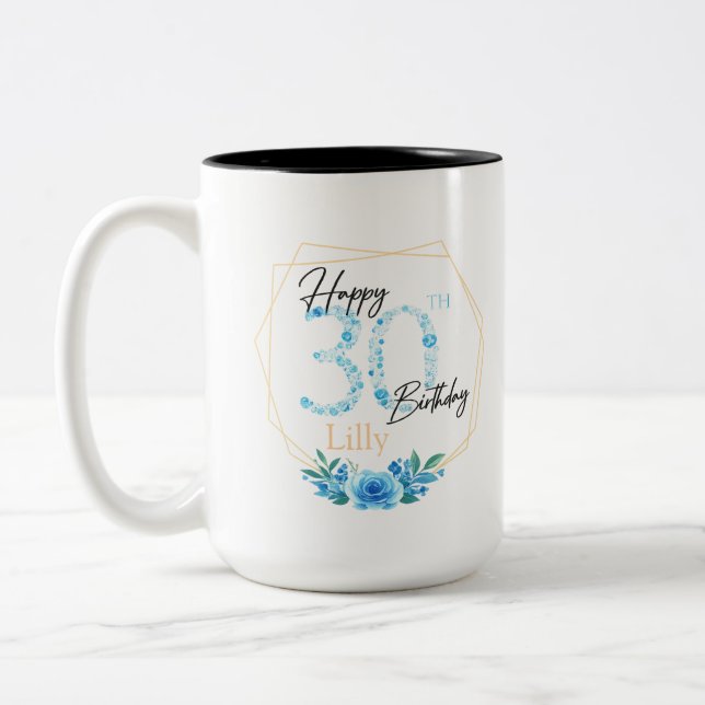 Personalised Mug Birthday Gift for Her With name  (Left)