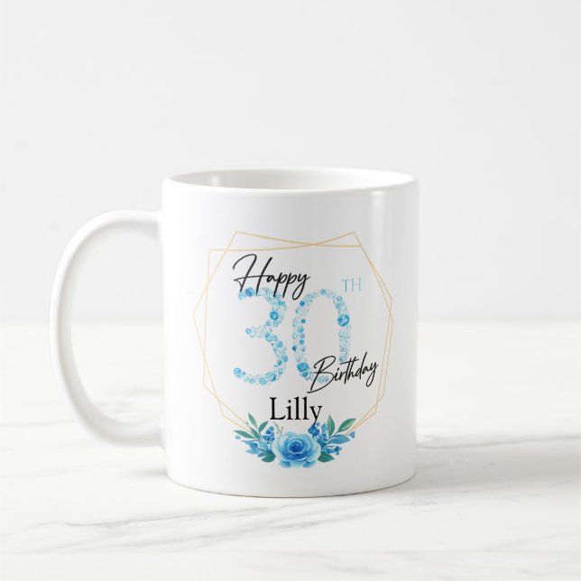 Personalised Mug Birthday Gift for Her With name  (Left)