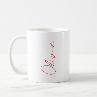 Personalised mug, custom mug, calligraphy name,  coffee mug