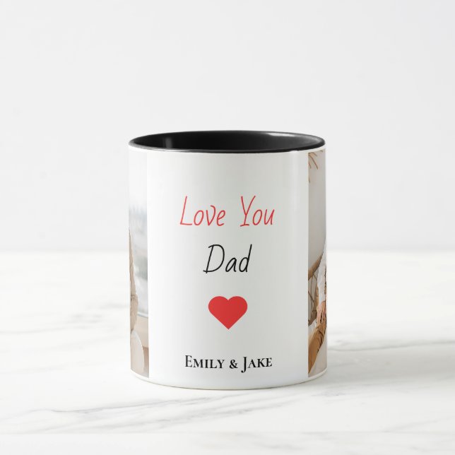 Personalised Mug Father’s Day Gift with Kids Names (Center)