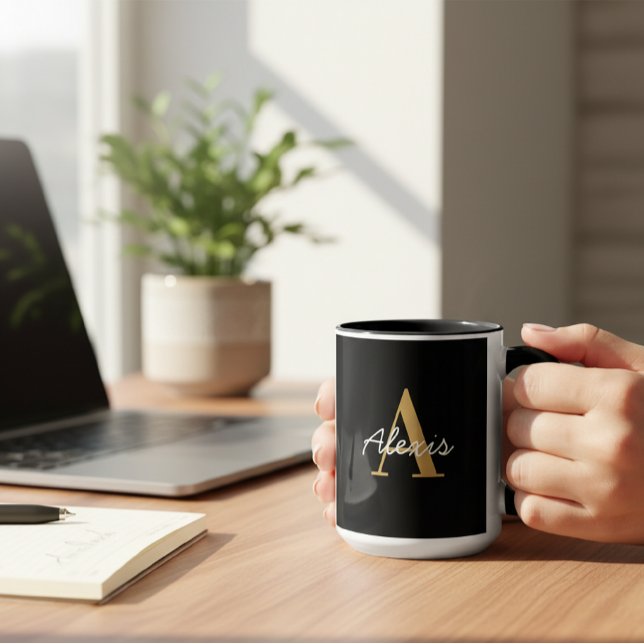 Personalised Mug | Initial and Name Mug | Custom  (Creator Uploaded)