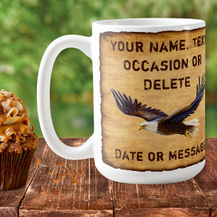 Personalised Mugs for Dad, Husband. Eagle Gifts