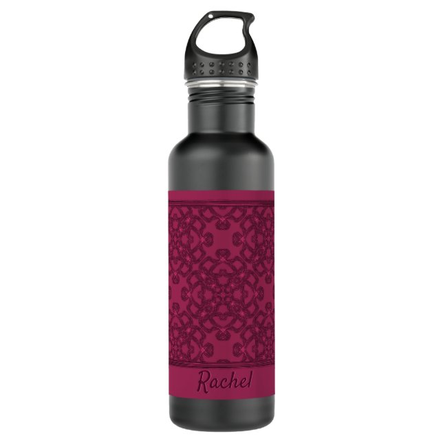 Personalised mulberry pattern 710 ml water bottle (Front)