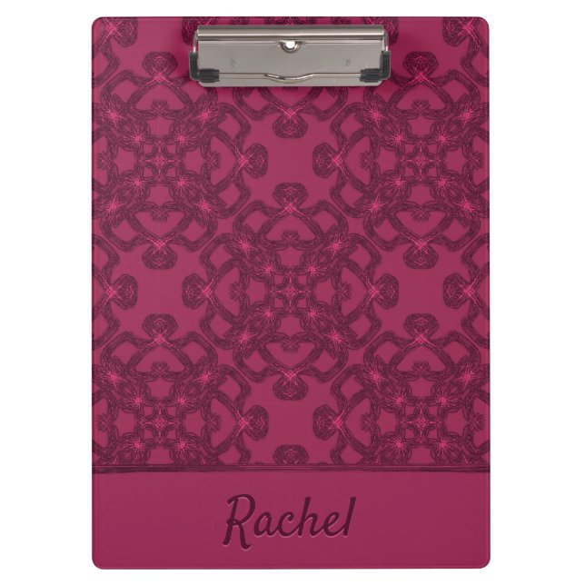 Personalised Mulberry Pattern Clipboard (Front)