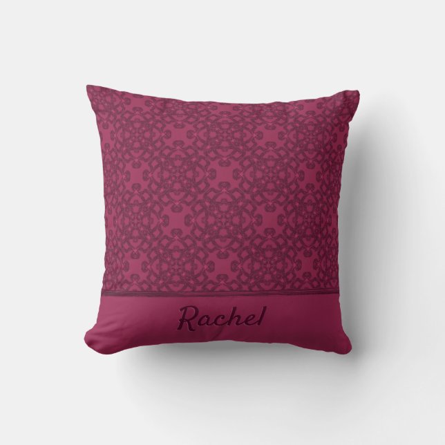 Personalised mulberry pattern cushion (Front)