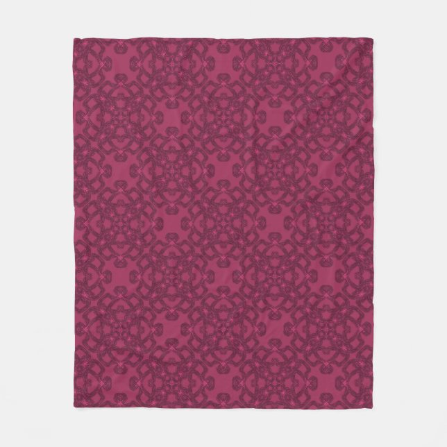 Personalised Mulberry Pattern Fleece Blanket (Front)