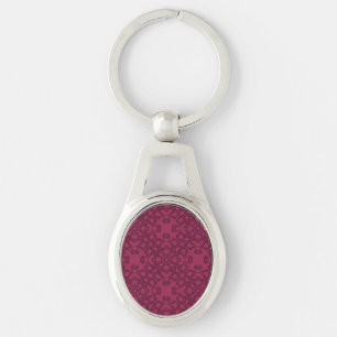 Personalised Mulberry Pattern Key Ring