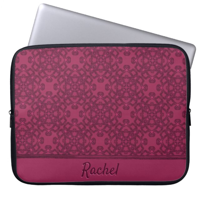 Personalised Mulberry Pattern Laptop Sleeve (Front)