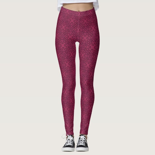 Personalised Mulberry Pattern Leggings (Front)