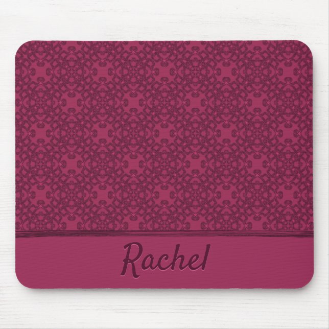 Personalised mulberry pattern mouse mat (Front)