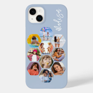 Personalised Multi Photo Collage Name Case-Mate iPhone 14 Plus Case