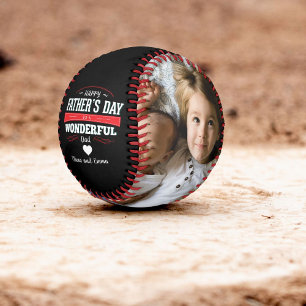 Personalised Multi Photo Happy Fathers Day Baseball