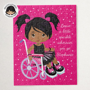 Personalised Multicultural Rocking Ballerina Jigsaw Puzzle