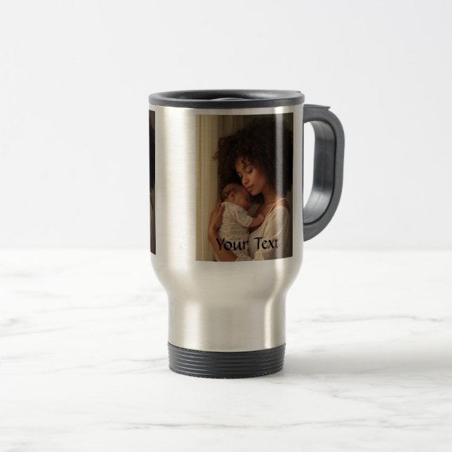 Personalised Mum and Baby Travel Mug (Front Right)