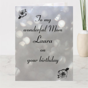 Personalised Mum Birthday Card