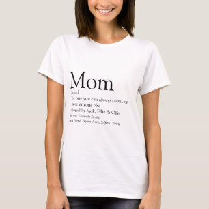Personalised Mum Definition Quote T-Shirt