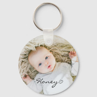 personalised mum gift, Custom family photo on Key Ring