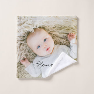 personalised mum gift Wash Cloth with Custom photo