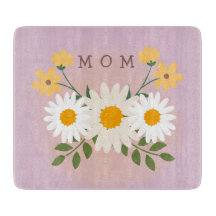 Personalised Mum Glass Cutting Board Mothers Day