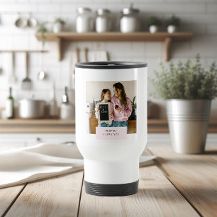 Personalised Mum I Love You Photo  Travel Mug