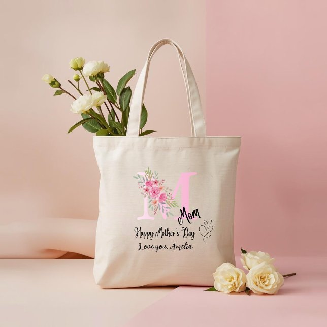 Personalised Mum Initial Tote Bag (Creator Uploaded)