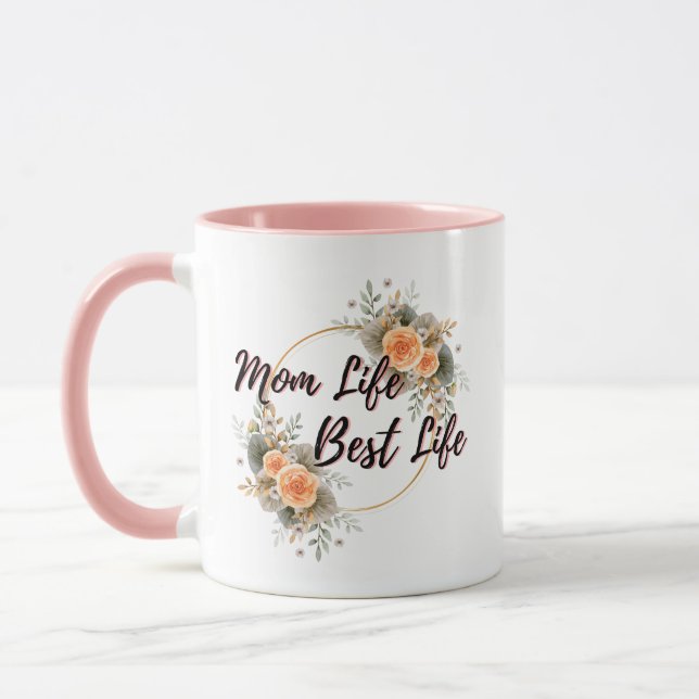 Personalised Mum Life Best Life Mug (Left)