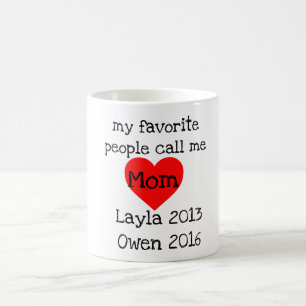 personalised mum mug with names